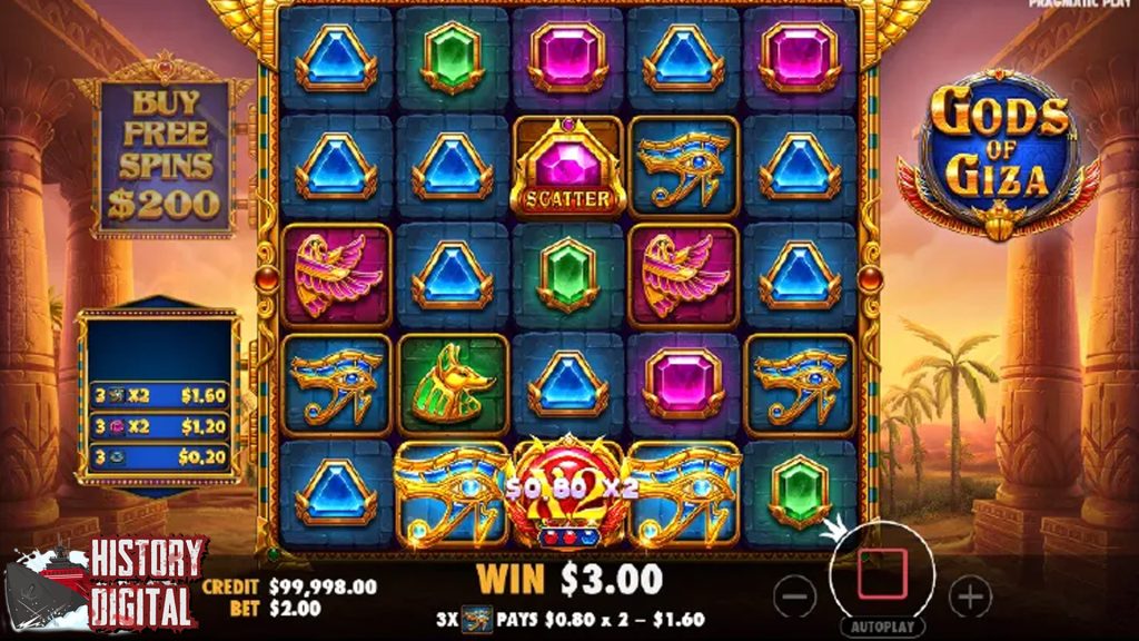 Sensasi Main Slot Gods of Giza: Menang Besar di Negeri Piramida!