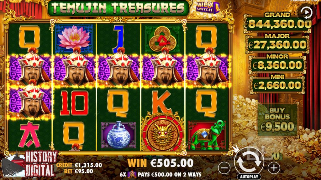 Wujudkan Kekayaan Sultan Ala Temujin Treasures di Situs Toto ini!