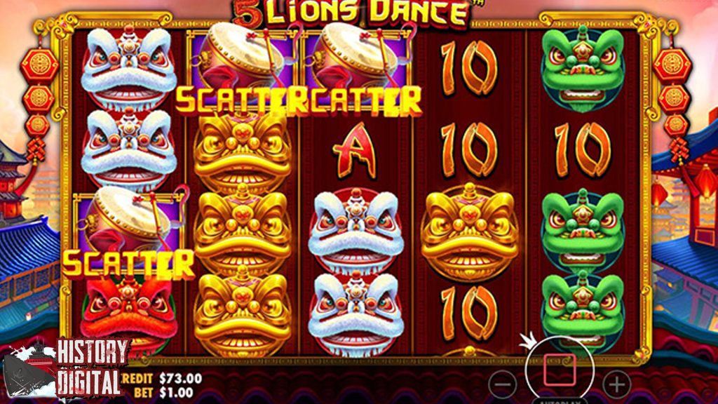 5 Lions Dance Aksi Seru Game Slot Online Bernuansa Asia!